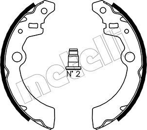 METELLI Brake Shoe Set Article number: 53-0404 cheaply