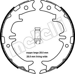METELLI Handbrake shoes Article number: 53-0439 cheaply