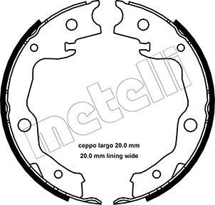 METELLI Handbrake shoes Article number: 53-0450 cheaply
