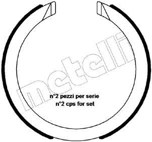 METELLI Handbrake shoes Article number: 53-0483 cheaply