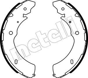 METELLI Brake Shoe Set Article number: 53-0572 cheaply