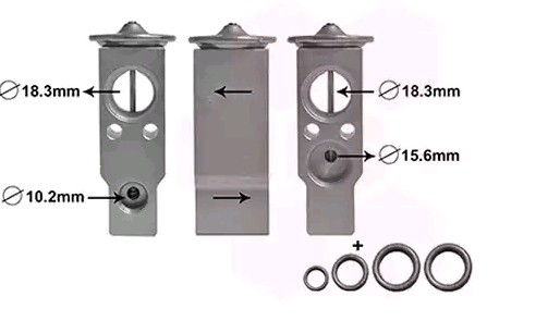 VAN WEZEL AC expansion valve Article number: 53001703 cheaply