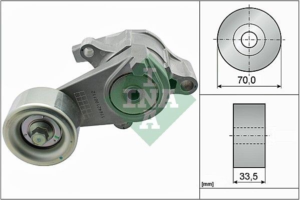 INA Tensioner Lever, v-ribbed belt Article number: 534 0566 10 cheaply