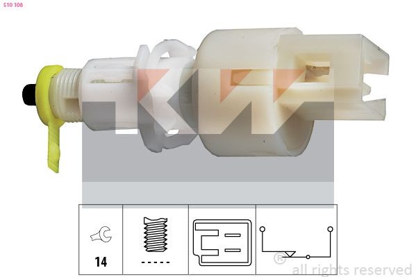 KW 540 091 Temperature Switch, coolant warning lamp SAFRANE 3.0 170 PS Petrol 1997