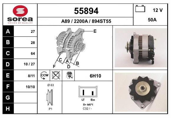 EAI Alternator Article number: 55894 cheaply