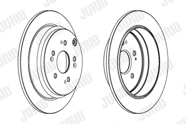 JURID Brake disc Article number: 562884JC cheaply