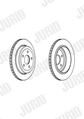 JURID Brake disc Article number: 562970JC cheaply