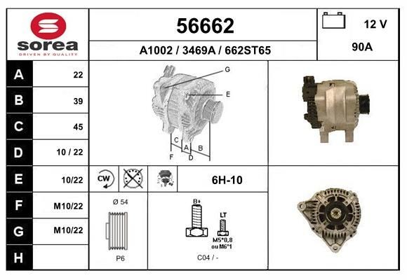 EAI Alternator Article number: 56662 cheaply