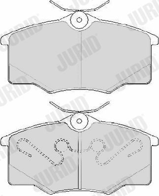 JURID Brake pad set Article number: 573635J cheaply
