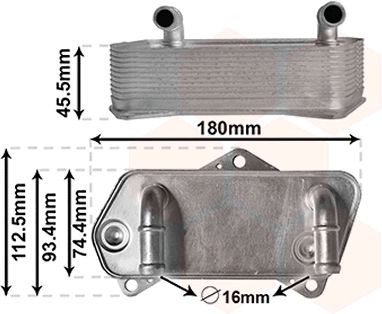 VAN WEZEL Automatic transmission oil cooler Article number: 58013701 cheaply