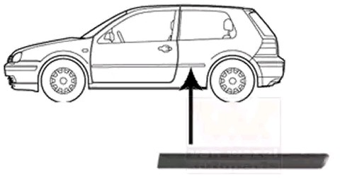 VAN WEZEL Trim / Protective Strip, sidewall Article number: 5888429 cheaply