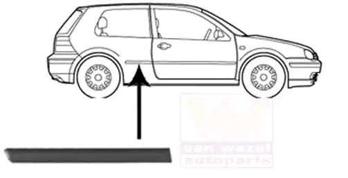 VAN WEZEL Trim / Protective Strip, sidewall Article number: 5888430 cheaply