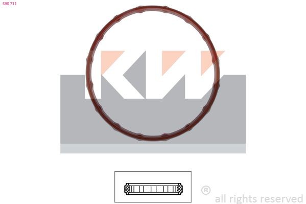 KW Gasket, thermostat Article number: 590 711 cheaply