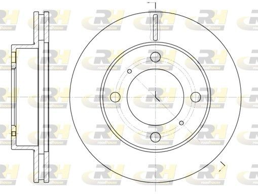 ROADHOUSE Brake disc Article number: 6539.10 cheaply