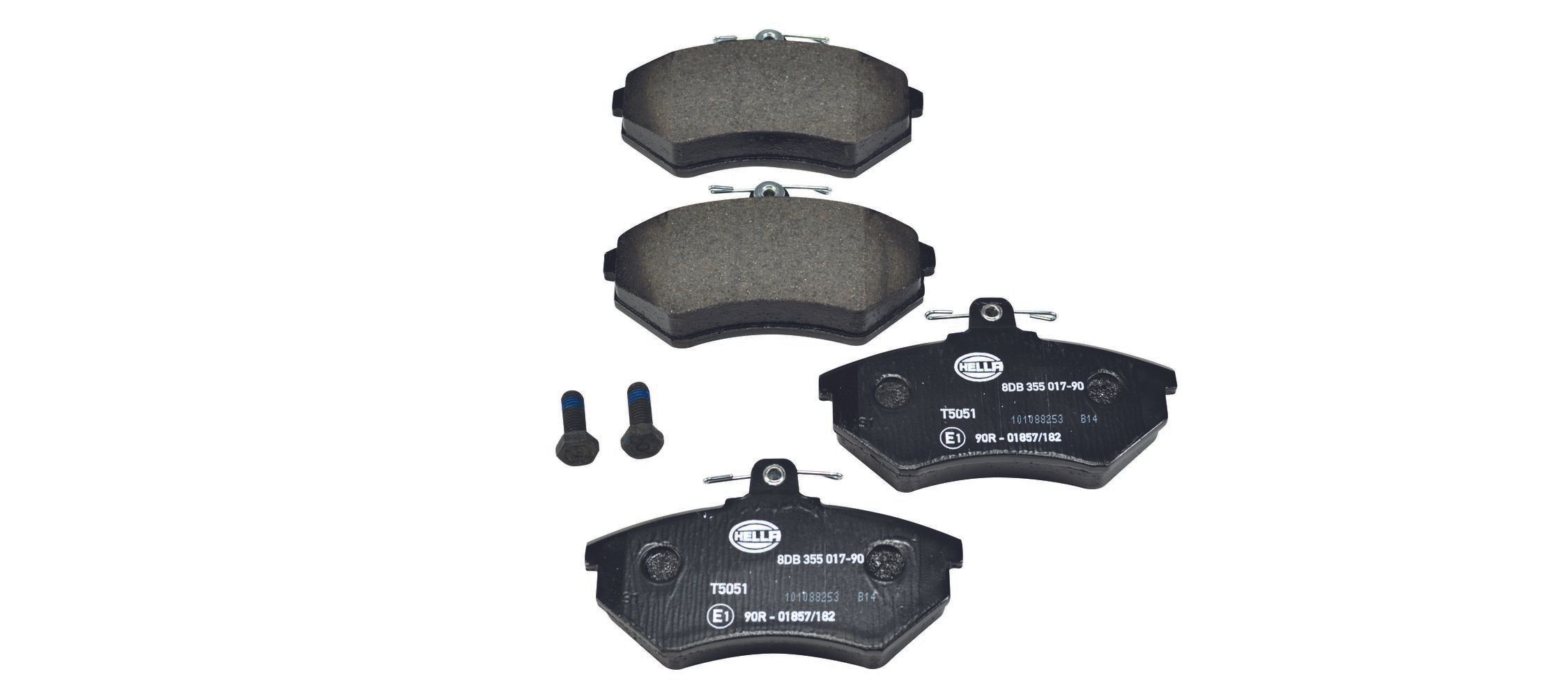 HELLA Brake pad set Article number: 8DB 355 017-901 cheaply