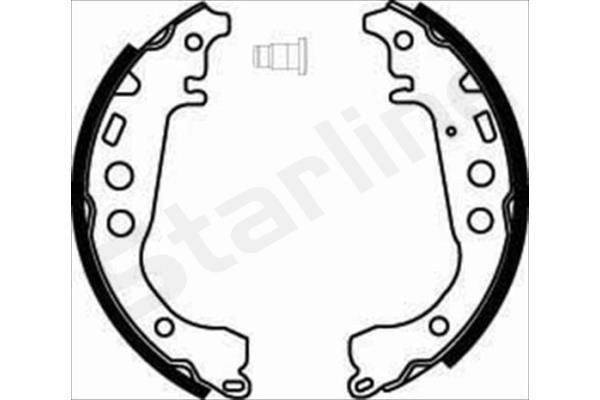 STARLINE Brake Shoe Set Article number: BC 07860 cheaply