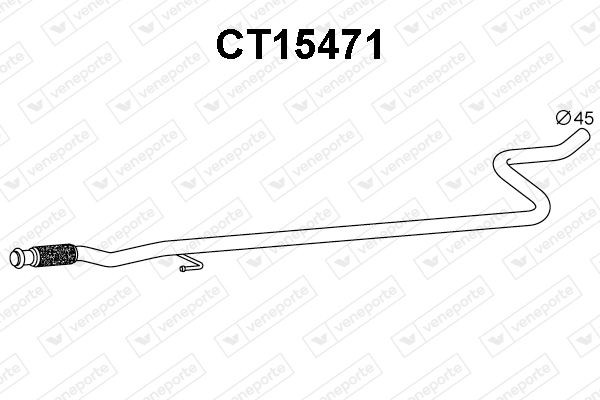 VENEPORTE Exhaust Pipe Article number: CT15471 cheaply