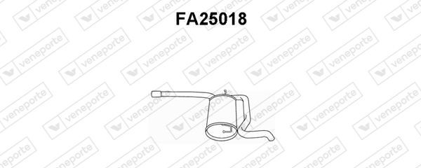 VENEPORTE Rear silencer Article number: FA25018 cheaply