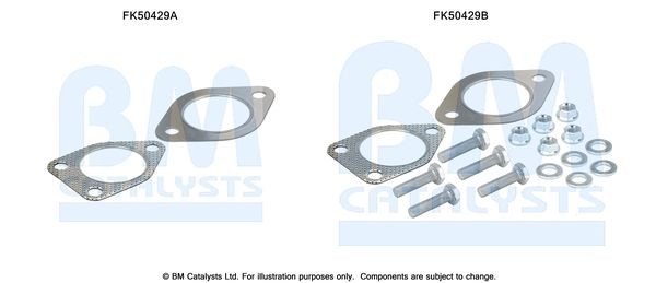 BM CATALYSTS Mounting Kit, exhaust pipe Article number: FK50429 cheaply