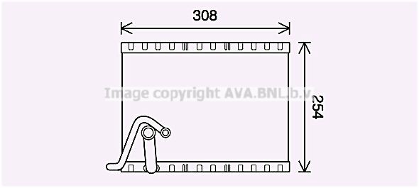 PRASCO Air conditioning evaporator Article number: PEV401 cheaply