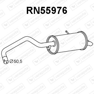 VENEPORTE Rear silencer Article number: RN55976 cheaply