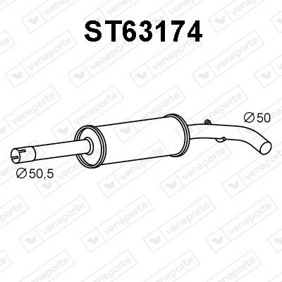 VENEPORTE Front Silencer Article number: ST63174 cheaply