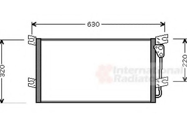VAN WEZEL Air conditioning condenser Article number: 32005154 cheaply