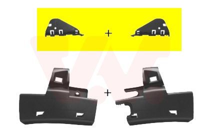 VAN WEZEL Holder, støtfanger artikkelnummer: 4040537 billig