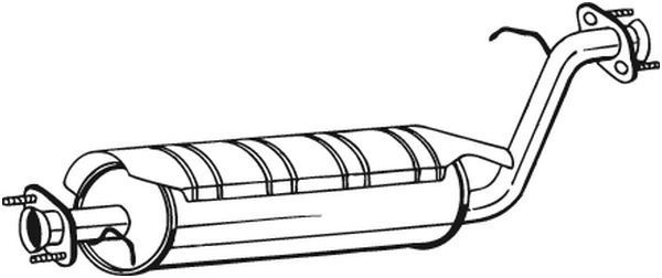 BOSAL Middle silencer Article number: 211-381 cheaply