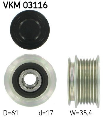 SKF Generaatori vabakäik Artikli number: VKM 03116 soodsalt