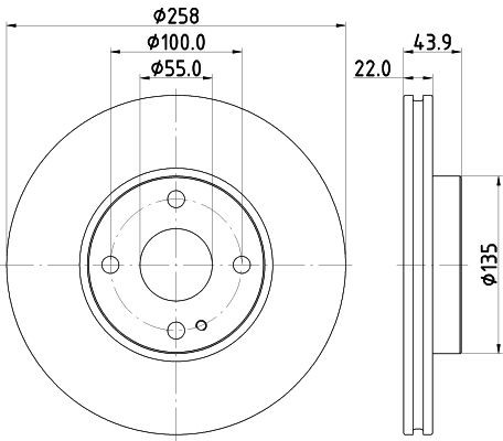 MINTEX Brake disc Article number: MDC2849C cheaply