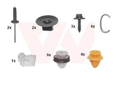 VAN WEZEL Mounting Kit, bumper Article number: 4386793 cheaply
