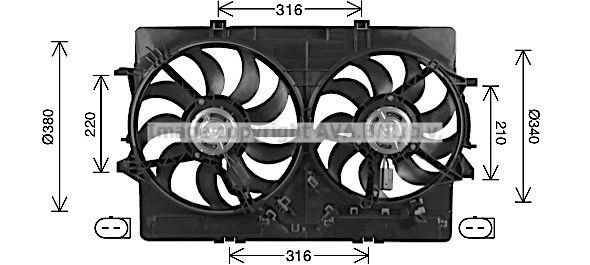 PRASCO Radiaatori ventilaator Artikli number: AI7522 soodsalt