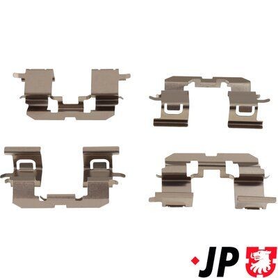 JP GROUP 4864003110 Lisakomplekt, ketaspiduriklotsid YARIS 1.4 D-4D (NLP10_) 75 HP Diisel 2005