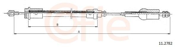 COFLE Clutch Cable Article number: 92.11.2782 cheaply