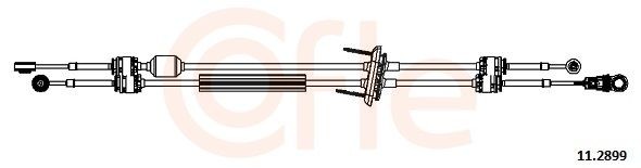 COFLE 92.11.2899 Cable, manual transmission MASTER 3.0 dCi 140 136 PS Diesel 2013