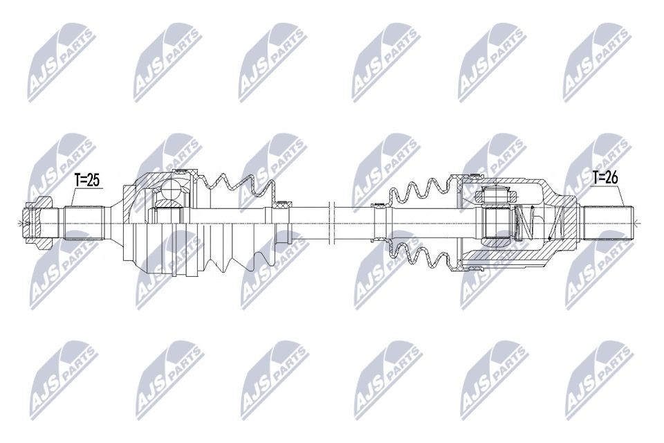 NTY Drive shaft Article number: NPW-CT-087 cheaply