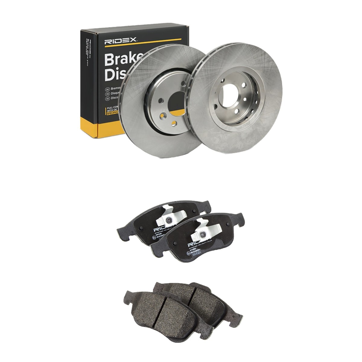 RIDEX Brake discs and pads set Article number: 3405B2094 cheaply