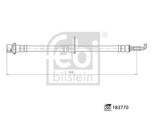 FEBI BILSTEIN Pidurivoolik Artikli number: 183770 soodsalt
