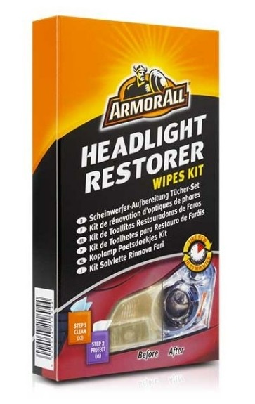 ARMOR ALL Klargøringssæt, forlygter HEADLAMP RESTORATION WIPES Varenummer: 18514ML6B billige