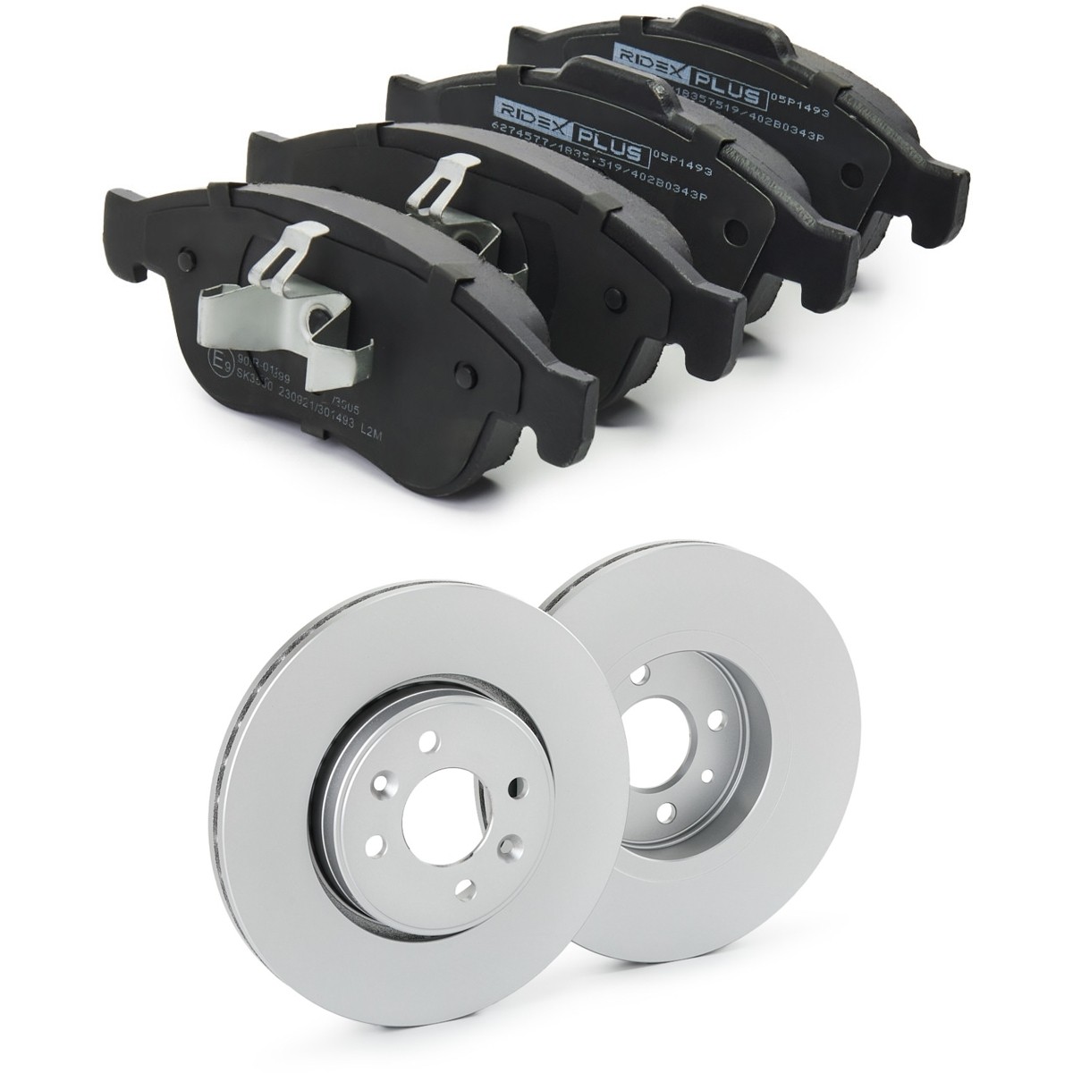 RIDEX PLUS Brake discs and pads set Article number: 3405B1067P cheaply