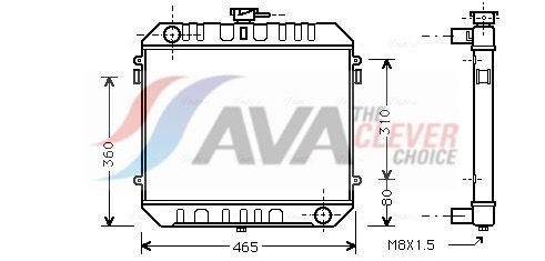 AVA COOLING SYSTEMS Air conditioning condenser Article number: MT5154 cheaply