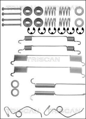 TRISCAN 8105 162510 Lisakomplekt, Piduriklotsid TRANSIT 2.0 76 HP Bensiin 1992