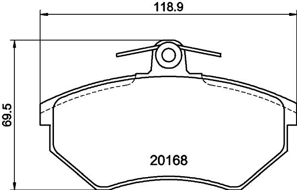 MINTEX Brake pad set Article number: MDB1571 cheaply