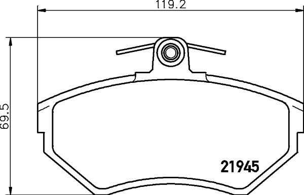 MINTEX Brake pad set Article number: MDB1868 cheaply