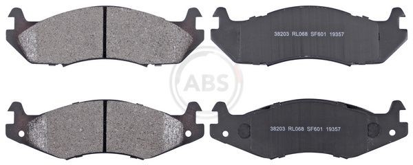 A.B.S. Brake pad set Article number: 38203 cheaply