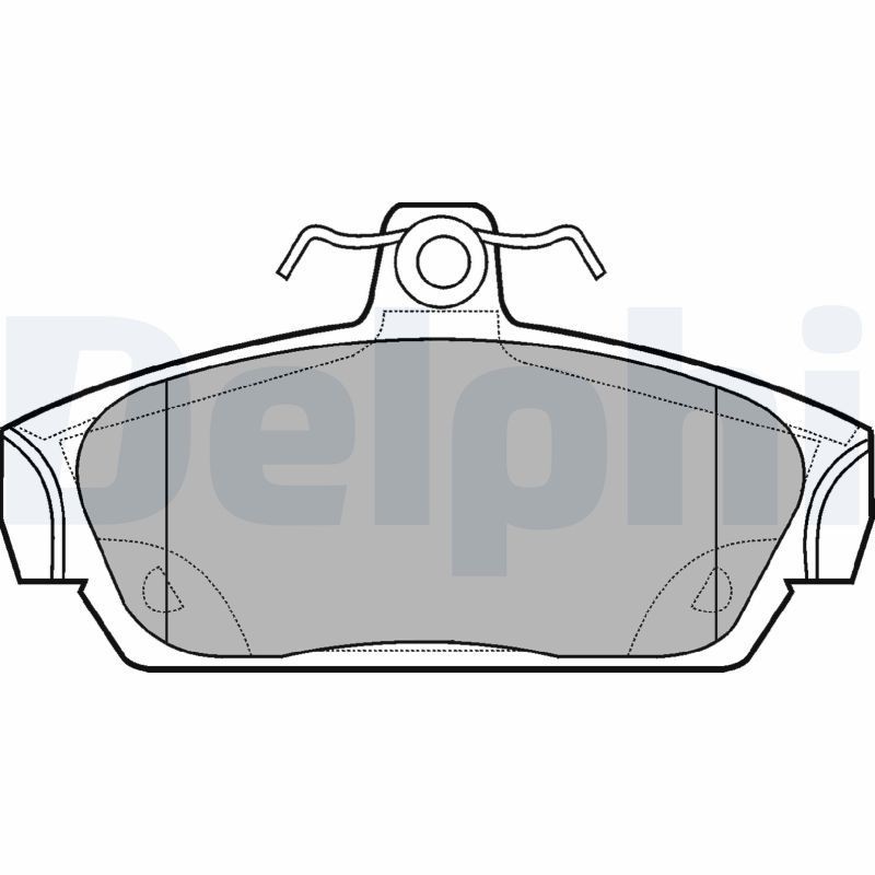 DELPHI Brake pad set Article number: LP653 cheaply
