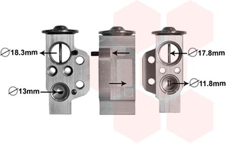 VAN WEZEL AC expansion valve Article number: 58001333 cheaply