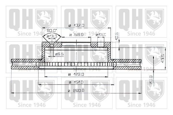 QUINTON HAZELL Brake disc Article number: BDC3180 cheaply