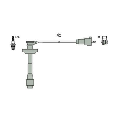 HITACHI Ignition Cable Kit Article number: 134971 cheaply